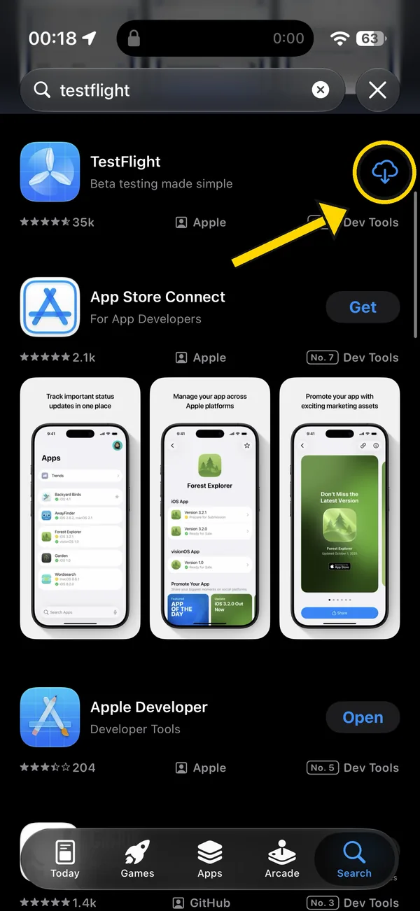 TestFlight в App Store